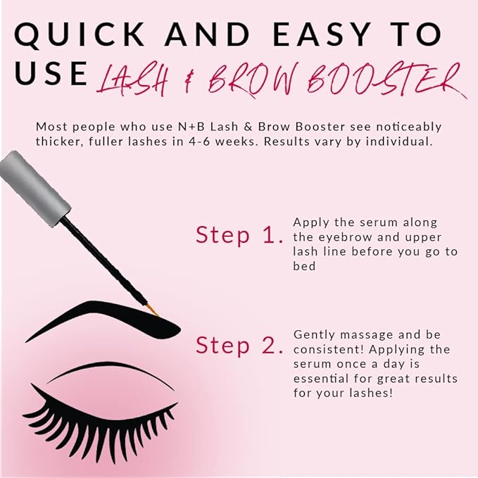 Brow & Lash Serum – Natural Formula with Biotin, Squalene, Ubiquinone, Wheat & Soy Amino Acids, Provitamin B5 – Supports Thicker, Fuller Lashes and Brows – Made in The USA - 3 Pack