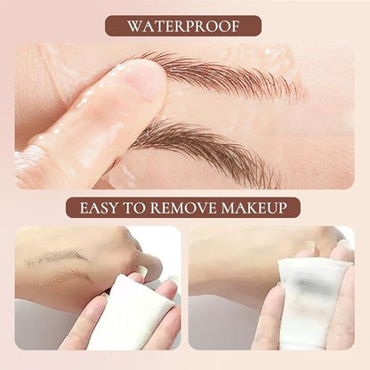 Microblading Eyebrow Pen, Waterproof Microblading Eyebrow Pen Pencil Natural Makeup Fine Stroke Eyebrow Pencil, Upgraded Eye Brown Makeup Long-Lasting Waterproof Eyebrow Pencil (Gray)