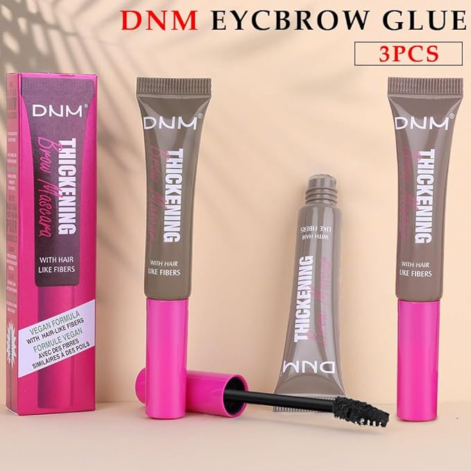Tinted Thickening Brow Mascara,Brow Fast Sculpt,Waterproof, Transfer-proof, Brush to Fill in Eyebrows and Cover Gray Hairs - Cruelty Free (3pcs 01 Taupe &02 Cool Blonde &05 Cool Ash Brown)