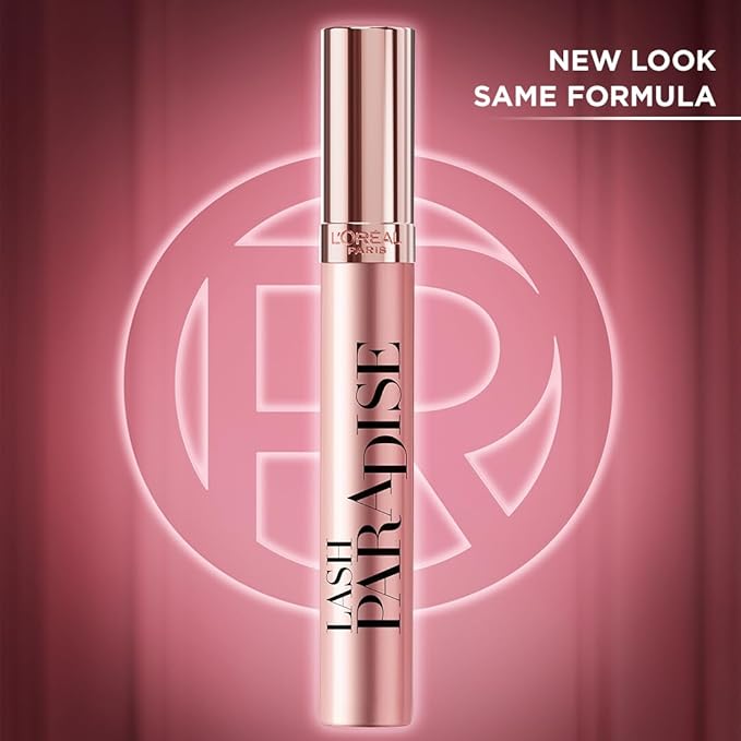 L'Oreal Paris Voluminous Makeup Lash Paradise Mascara, Voluptuous Volume, Intense Length, Feathery Soft Full Lashes, No Flaking, No Smudging, No Clumping, Mystic Black, 0.25 Fl Oz (Pack of 2)