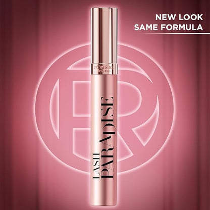 L'Oreal Paris Voluminous Makeup Lash Paradise Mascara, Voluptuous Volume, Intense Length, Feathery Soft Full Lashes, No Flaking, No Smudging, No Clumping, Mystic Black, 0.25 Fl Oz (Pack of 2)