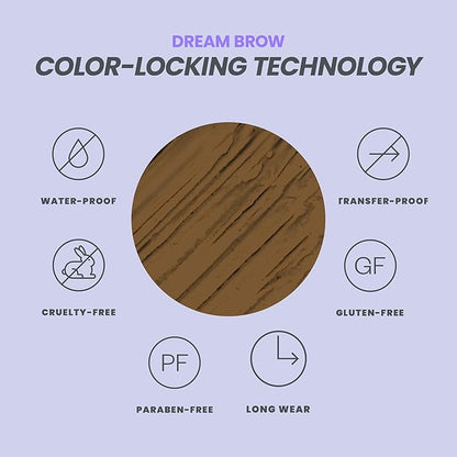 Wonderskin Dream Brow Eye Brow Gel, Long Lasting Eyebrow Gel, Waterproof, Transfer Proof Tinted Filler Eyebrow Mascara (Blonde)