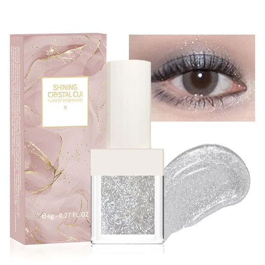 Waterproof Liquid Glitter Sparkly Eyeshadow Eyeliner Makeup.Fairy Eye Shadow Iridescent Pearl Peach Gold Eyeshadow Jewels Liquid Eyeshadow- (02#)
