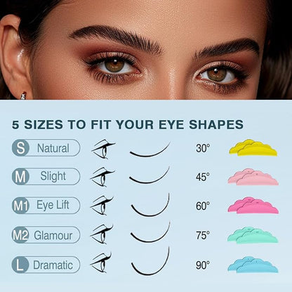 Lash Lift Kit & Brow Lamination Kit with Black Color, Salon-Quality Eyelash Perm Kit with Long Lasting Safe and Effective Result, Eyelash Curing Easy for Beginner