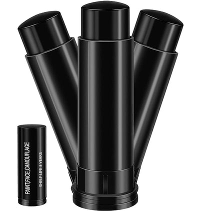Eye Stick (Black) for Sports, Easy to Color Black Face Makeup Eye Stick Football/Baseball/Softball/Lacrosse Cosplay Makeup Accessories (3 Pcs)