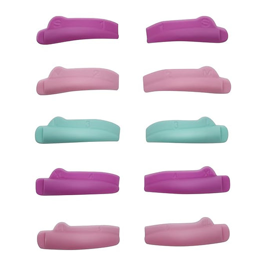 Lash Lift Shields Silicone Eyelash Perm Rod- 5 Size Cat Eye Lami Lamination Roller Soft Perm Rods C Curl Lifting Pads No Glue Needed On Eyelid Free Length Diy Lash Perm Shield Original Longer Pad