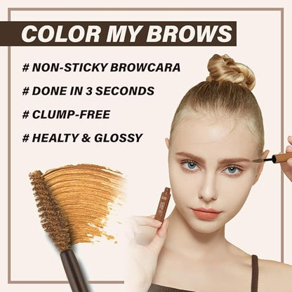 ETUDE Color My Brows Big Size - Natural Brown (9g) | Beeswax & Carnauba Wax | Eyebrow Mascara, Quickly Fixing Natural Eyebrow Makeup with Care Effect | Korean Makeup, Kbeauty