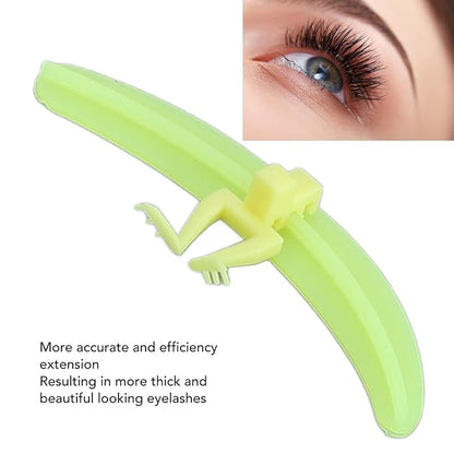 Eyelash Separator, Silicone Lash Extension Tool for Beginners Professional, Washable Reusable, Efficient Isolation Helper with 3 Colors (Yellow)