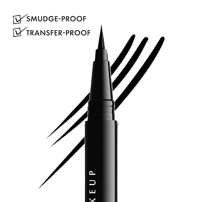 NYX Lift & Snatch Eyebrow Tint Pen Black & Epic Ink Waterproof Liquid Eyeliner Black Vegan 2 Piece Set