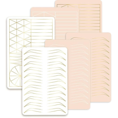 3 pcs Thicken Two sides Microblading Practice Silicon Skin Perfect for Permanent Makeup and Microblading Nano brows ombre Brow practice (Mix 1)