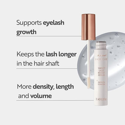 M. Asam MAGIC CARE Perfect Lash Boost Serum (0.23 Fl Oz), Eyelash Serum For Full Lashes & Eyebrows, More Dense And Longer Eyelash And Brow Thanks To Growth Complex, Vegan Beauty Product