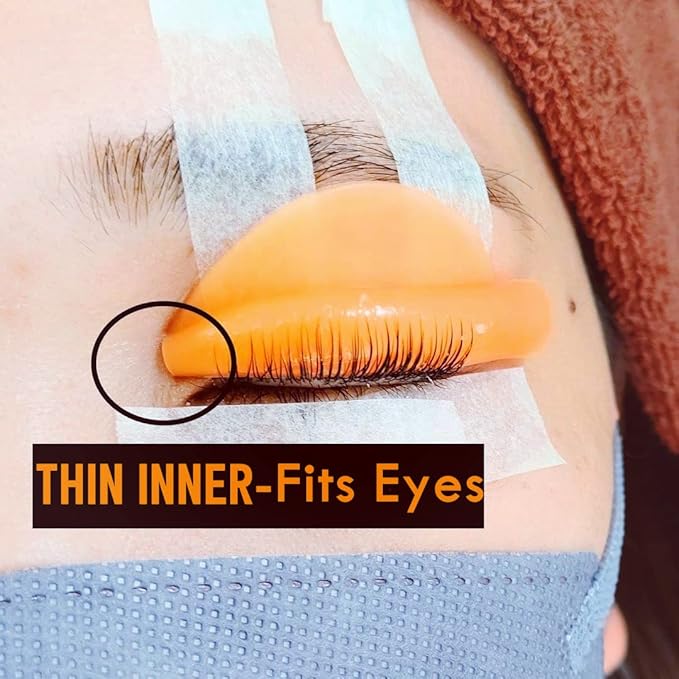 Flex C Lash Lift Pads Eyelash Lifting Shields mix 5 Sizes Lamination Roller Guards Soft Silicone Pad Make Lash Perm Easier More Than 100 Application Beautiful Lami Perming Result Won't Eyes