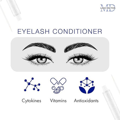 Lash Factor Eyelash Growth Serum| Enhances Your Natural Lashes For A Fuller, Longer & Denser Look | Eyelashs Enhancer for Women | 0.1 Fl Oz - 3 Month Supply
