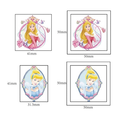 Disney Princess Temporary Tattoos - 20 Sheets, Birthday Party Favors, Cute Cartoon Princess Decoration Stickers for Kids' Home Activity, Class Prizes & Carnival Rewards