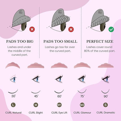 Lash Lift Kit - Easy to Use Salon-Quality Eyelash Perm Kit with Full Tools