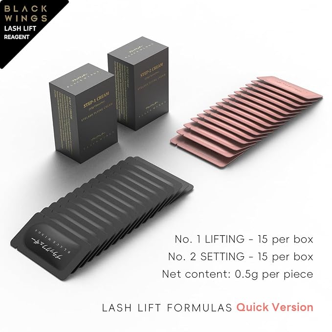 BLACKWINGS 15 Pairs Lash Lift Kit Upgradede Lashlift Lash-lift Eyelash Perming Kit Professional Lashlift Eyelash