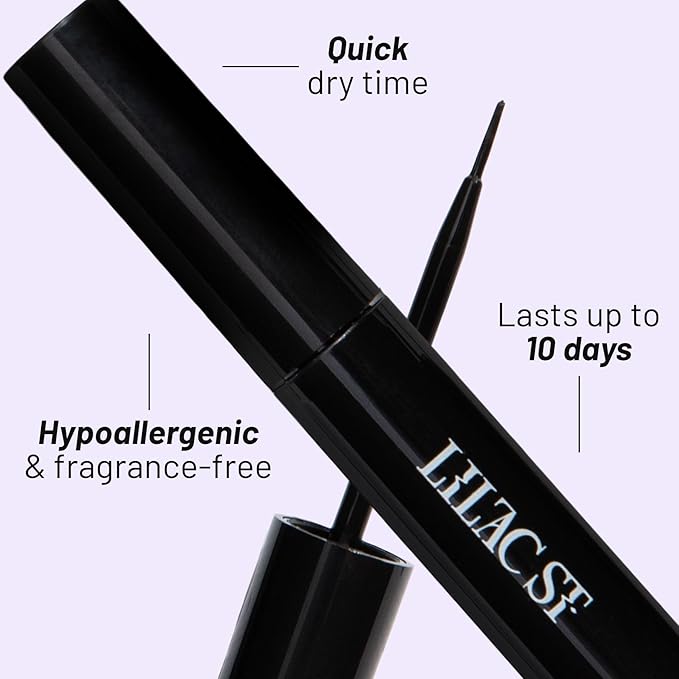 Lilac St - Lock-It-Bond (Black) - Beginner Lash Cluster Glue - Precise Brush Tip Applicator - Strong Hold & Easy Removal - Waterproof - Sensitive Eyes Safe - Cruelty Free, Vegan, Women Founded