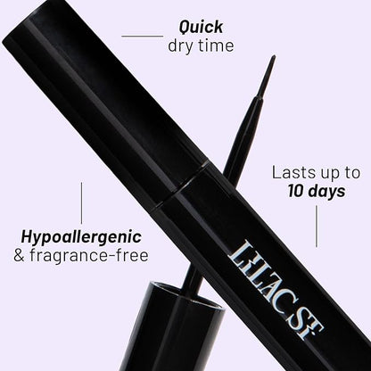 Lilac St - Lock-It-Bond (Black) - Beginner Lash Cluster Glue - Precise Brush Tip Applicator - Strong Hold & Easy Removal - Waterproof - Sensitive Eyes Safe - Cruelty Free, Vegan, Women Founded
