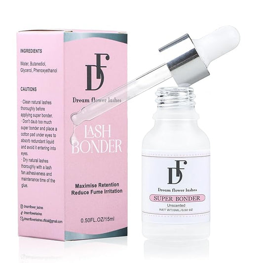 Lash Bonder for Eyelash Extensions Super Bonder for Lashes Extensions Glue Accelerator Adhesive Companion Waterproof Lash Bond Sealant Reduce Fumes 15ml-Pink Unscented