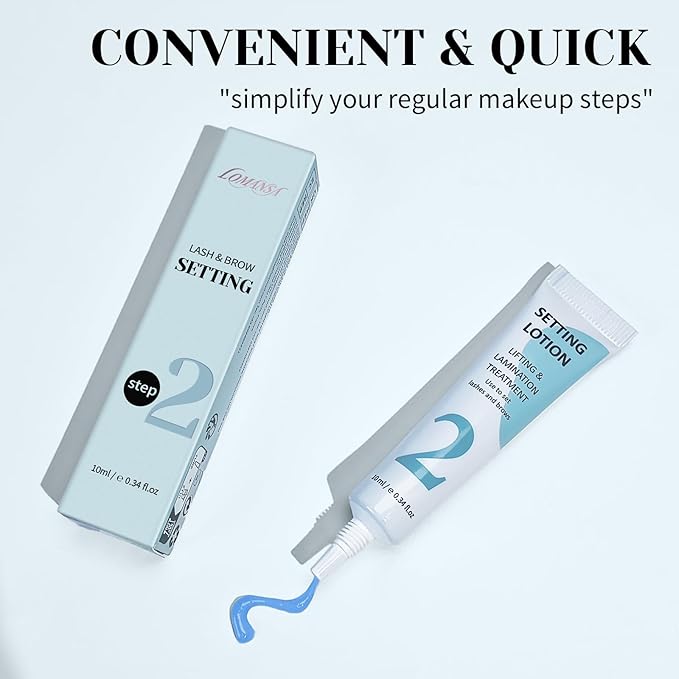 Lash Setting Lotion Tube Pro for Eyelash Lift Lash Perm Brow Lamination Home and Salon Use (Only Setting Lotion)