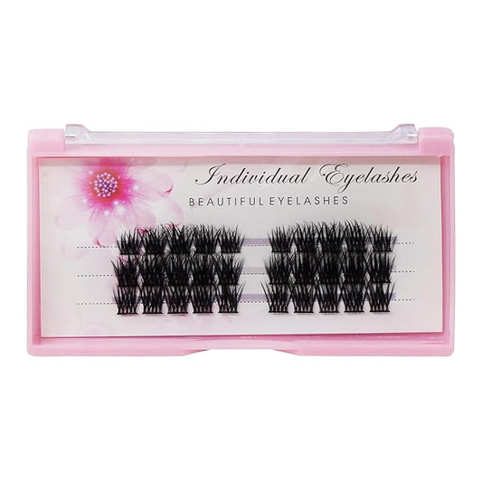 Bodermincer Grafting False Eyelashes Soft 0.07 C Curl Lash Clusters Lash Extension Kit Individual Eyelashes Silk False Eye Lashes Extensions (F001-12-14-16mm Mixed)