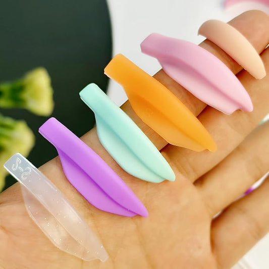 Katya Vinog Lash Lift Shields L Curl - Eyelash Lifting Shield, Bright Lami Lamination Roller, Silicone Perm Rod, No Glue On Eyelids, Soft Perming Pad Set for Lift and Tint - Ribbons & Eye Patches