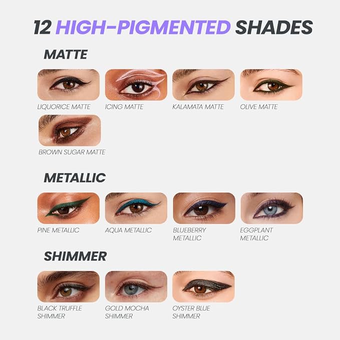 Wonderskin 1440 Longwear Green Waterproof Eyeliner Pencil - Sharpenable Eyeliner Pencil and Smudge Proof Green Eye Liner Pencils (Pine)