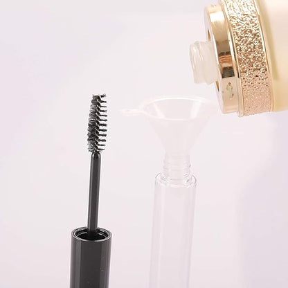 Coobbar 10ml 10pcs Empty Eyelashes Mascara Tube Vial Liquid Plastic Bottle Cosmetic Container With Black Cap