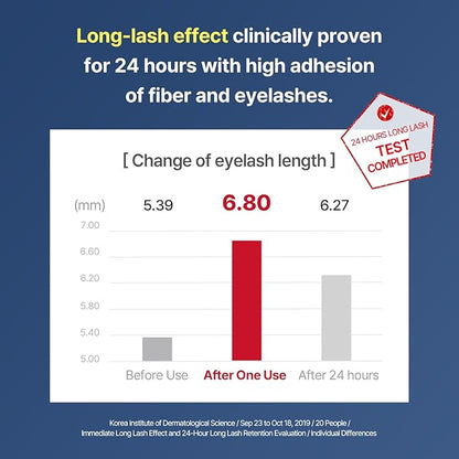 COSNORI Perfect Setting Waterproof Mascara Long & Curl - Lengthening Fiber Mascara Black – Natural Lash Extension – Waterproof, Smudge Proof, Clump Free – Irritation Free Tested, 0.24 fl.oz.