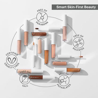Glo Skin Beauty Essential Eye Base - 3-in-1 Multitasking Eyelid Tint, Primer & Color Corrector - Vegan Shades (Lace)