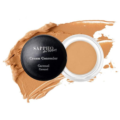 SAPPHO New Paradigm - Organic Cream Concealer | Clean, Vegan, Cruelty-Free Makeup (4 - Caramel)