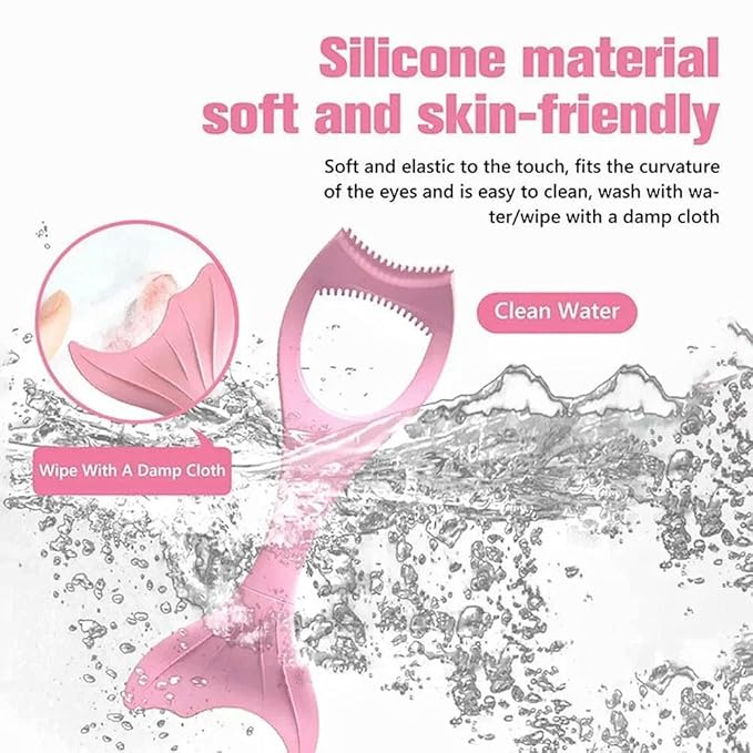 Mascara Shield Applicator Guard and Eyeliner Tool Set Mascara Eyelash Comb Applicator Eyeliner Stencils for Quick Eye Makeup (Pink, L)