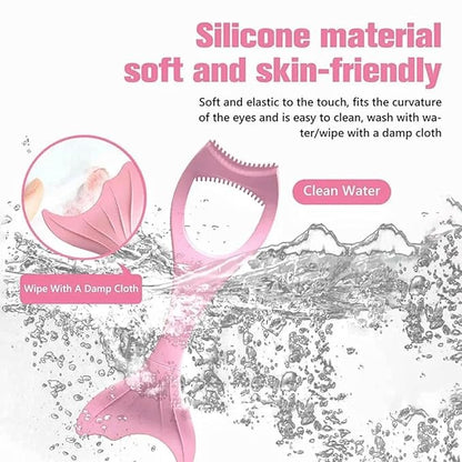 Mascara Shield Applicator Guard and Eyeliner Tool Set Mascara Eyelash Comb Applicator Eyeliner Stencils for Quick Eye Makeup (Pink, L)