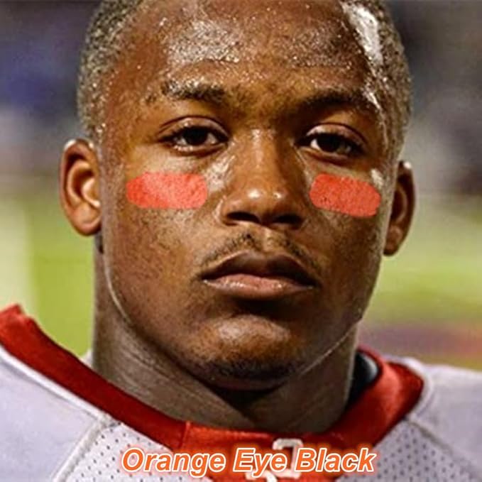 Mysense Neon Orange Face Body Paint Stick, Orange Eye Black Stick Baseball Softball Football, Cream Blendable Facepaint for Halloween Costume SFX Pumpkin Tiger Cosplay Makeup