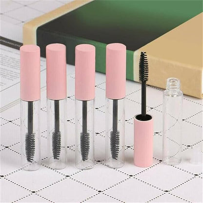 Pink Empty Mascara Tubes, 3 PCS 10ML Empty Mascaras Tube and Wand, Eyeliner Tube and Lip Gloss Tubes for Castor Oil Mascara Makeup