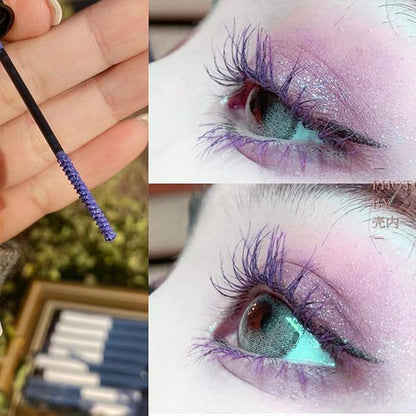 GL-Turelifes 12 Color Mascara - Colorful Fiber, Longlasting & Waterproof, Thick & Long Eyelash, Violet