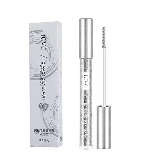 Glitter Mascara for Eyelashes, Womens Waterproof Long Lasting Mascara Smudge-Proof No Clumping Colorful Eyes Makeup for Women Wedding Stage Music Festival.