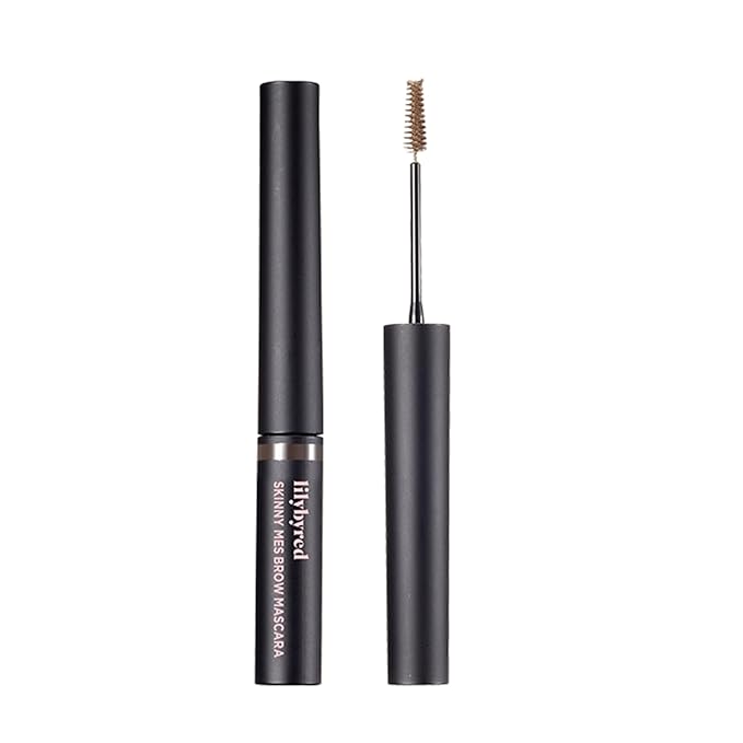 Lilybyred Skinny Mes Eyebrow Mascara - Long-Lasting Brows with 1.5mm Ultra-Slim Brush (04_Gray Brown)