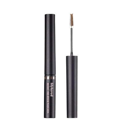 Lilybyred Skinny Mes Eyebrow Mascara - Long-Lasting Brows with 1.5mm Ultra-Slim Brush (04_Gray Brown)