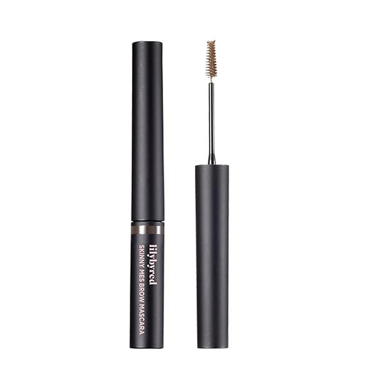 Lilybyred Skinny Mes Eyebrow Mascara - Long-Lasting Brows with 1.5mm Ultra-Slim Brush (04_Gray Brown)
