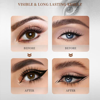 2 in 1 Magic Eyebrow Pencil, 4 Tip Microblade Eyebrow Pen Microblading Eyebrow Pencil Contouring Pen for Natural Daily Look Eyebrow Makeup