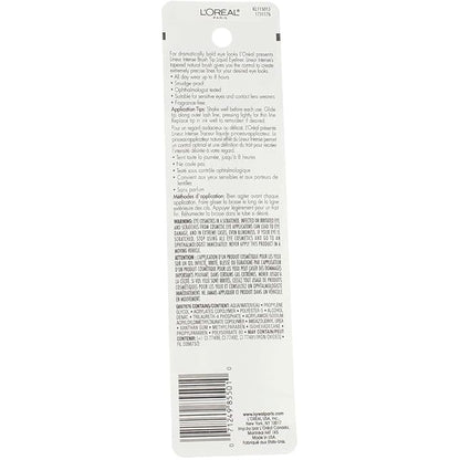 L'Oreal Paris Lineur Intense Brush Tip Liquid Eyeliner, 710 Black (Pack of 2)