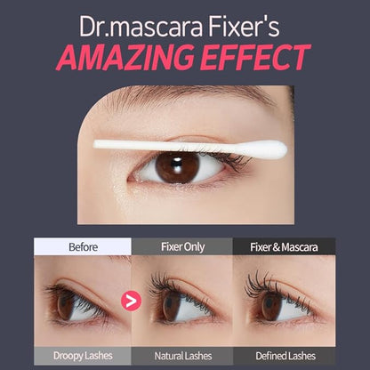 ETUDE Dr. Mascara Fixer #01 Natural | Long-Lasting Smudge-Proof Mascara Fixer with Care Effect | Eyelash Primer | Korean Makeup, Kbeuaty, Perfect for Gift