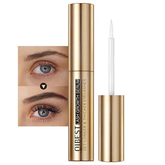 Eyelash Growth Serum for Thickness & Length, Enhances Lash Extensions, Also Promotes Brow Growth