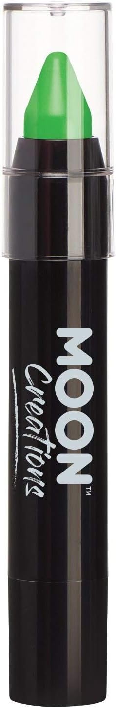 Face Paint Stick / Body Crayon makeup for the Face & Body by Moon Creations - 0.12oz - Green