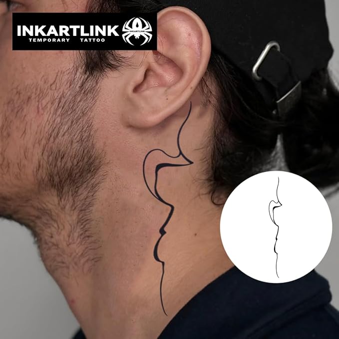 Semi Permanent Tattoo, Temporary Tattoo, party tattoo, beautiful and realistic design, fun tattoo experience, cruelty-free, non-reflective, waterproof (Ink Art 3)
