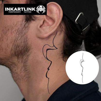 Semi Permanent Tattoo, Temporary Tattoo, party tattoo, beautiful and realistic design, fun tattoo experience, cruelty-free, non-reflective, waterproof (Ink Art 3)