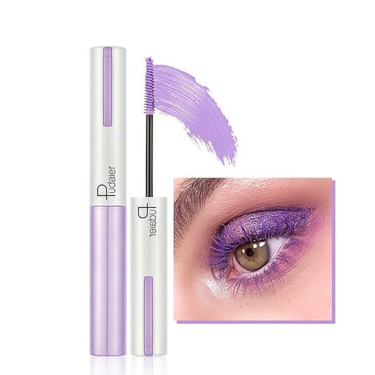 Washable Mascara - Lengthening & Volumizing, Purple With Eyebrow Comb