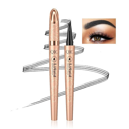 Eyebrow Pen Black, Microblading Eyebrow Pencil Smudge-Proof Brow Pencil with Upgrade Micro-Fork Tip Waterproof Microblading Pencil for Eyebrows Long-Lasting Natural By Aaiffey