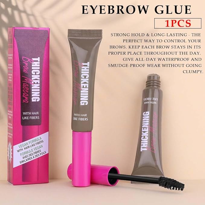 Tinted Thickening Brow Mascara,Brow Fast Sculpt,Waterproof, Transfer-proof, Brush to Fill in Eyebrows and Cover Gray Hairs - Cruelty Free - Light Medium Brown (1pc 05 Cool Ash Brown)